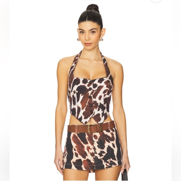 We Wore What Cow Print Set NEW WITH TAGS - Picture 1 of 12